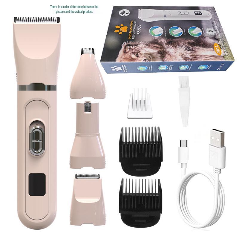 

2023 Pet Grooming Set: Dog Clippers & Cat Nail Grinder розовый