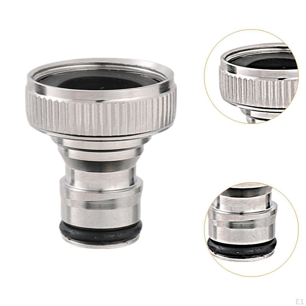 Garden Hose Quick Connector,Repair Replacement,3/4 inch Thread Stainless Steel Solid Parts,Female