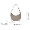 Französische Nischen-Damenhandtasche Achselhöhlen-Knödel Kamelleder Halbmond-Tasche Große Umhängetasche für Damen Premium
