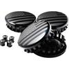 Set of 4 for Chevrolet 3 1/4 inches=83mm Blackout HubCap fit Most 18"and20"and22" Rims for Suburban Silverado Tahoe and GMC Sierra Yukon Denali