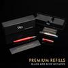 Wordsworth Black Rollerball Pen Luxury Pen Chrome Red Refillable Refillable Gift for Men and Professional Nice and Fancy Pen for Work & - - Finish,