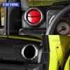 Suzuki Jimny 2018      2024 2025 için ABS Karbon Fiber Parlak Siyah LHD RHD Araç Klima Çıkış Havalandırma Kanatçığı Sticker