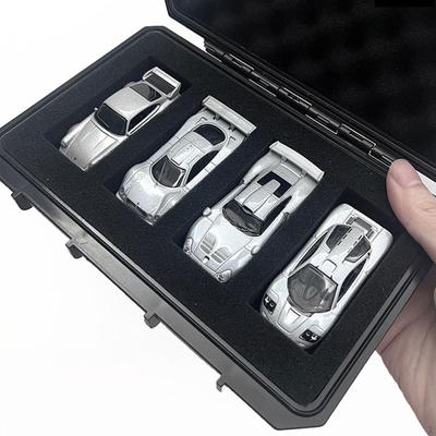 Car Model Display Box Black for 1/64 Scale Protection Organizer Diecast Toys Counter