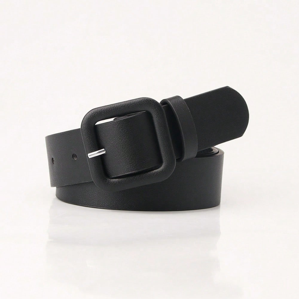Simple And High-End Belt Women's Square Buckle Versatile Decorative Belt Fashionable And Elegant Belt Women
