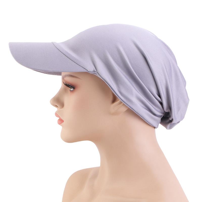 Spring and Summer Sun Hat Duck Tongue Brim Headscarf Hat Hair Care Cloth Cap Baseball Cap, Outdoor Sun Hat JDT-234D