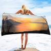 Sunrise Bath Towel Large Soft Lightweight Bath Sheet Blanket Sand Towel Beach Blanket Sand Free-Microfiber Quick Dry Pool Towel