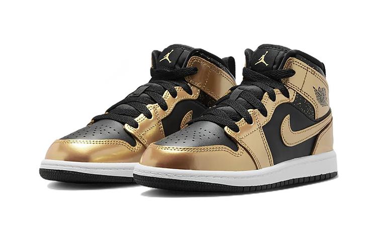 Jordan 1 Mid SE Metallic Gold Black PS DR6968-071