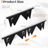 2 Pairs Stainless Steel Kitchen Stove Gaps Filler Adjustable 13.8" to 27.5" Heat Resistant Counter Gaps Protector for Oven