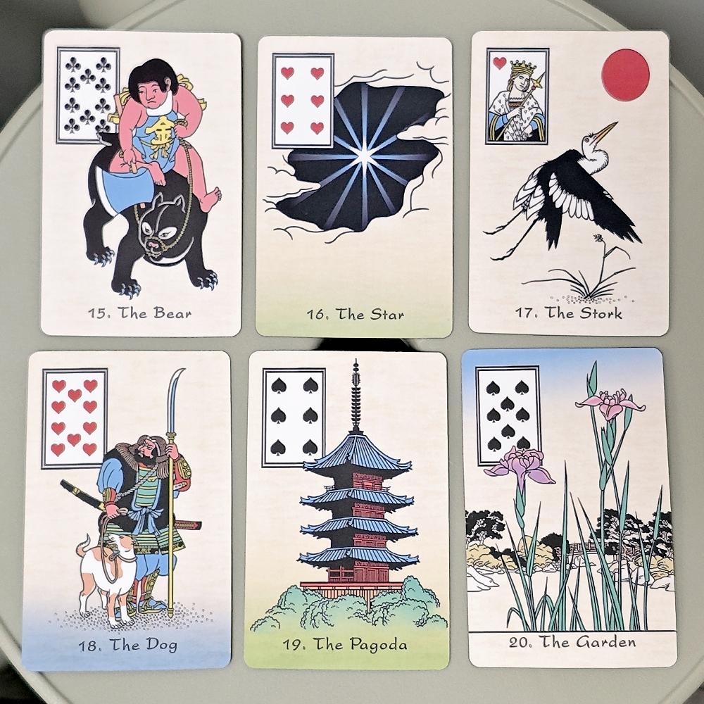 An Ukiyo-e Lenormand 36 Pcs Oracle Cards Based On Floating
