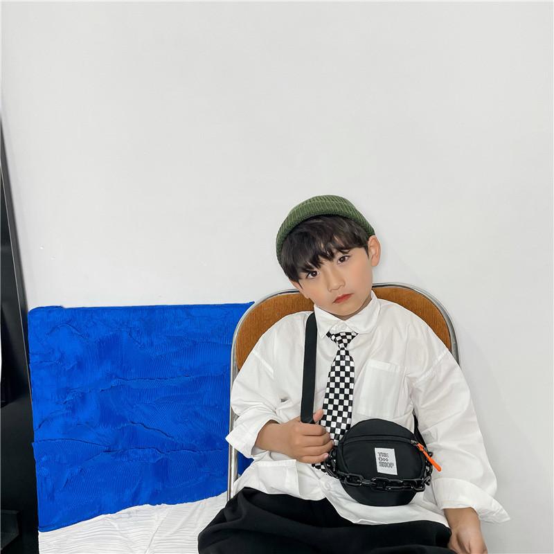 Stylish Mini Nylon Round Bag For Kids Lightweight And Trendy Children's Purse