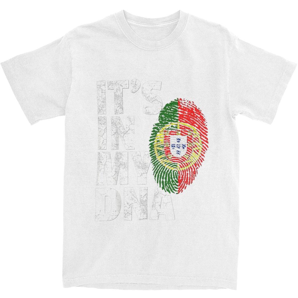 ES LIEGT IN MEINER DNA Portugiesische Portugal Flagge T-Shirt Sommer Lustige T-Shirts Baumwolle Harajuku T-Shirt Für Herren Kurzarm Kleidung