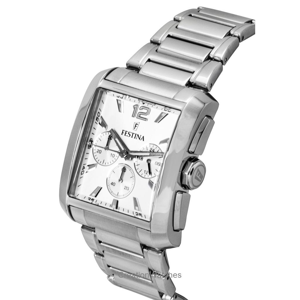 Festina Chronograph Stainless Steel Silver Dial Quartz F20635-1 Men's Watch