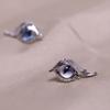 2Pcs Simple Angel Feather- Wings Cat Eye Earrings Female Ins Popular All-match Hip-hop Street Earrings for Birthday Gift