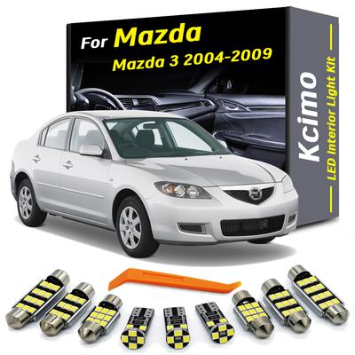 Kcimo 8 шт. для Mazda 3 BK хетчбек седан Mazda3 2004 2005 2006 2007 2008 2009 світлодіодний внутрішній купол читання карти багажника набір