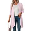 Women's Long Sleeve Jacket Fall New Arrival Solid Color Long Sleeve Cardigan Women's Outerwear Casual Long Top