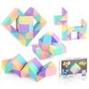 Colorful 24 Segment Magic Snake Puzzle Toy In Macaron Colors For Creative Play