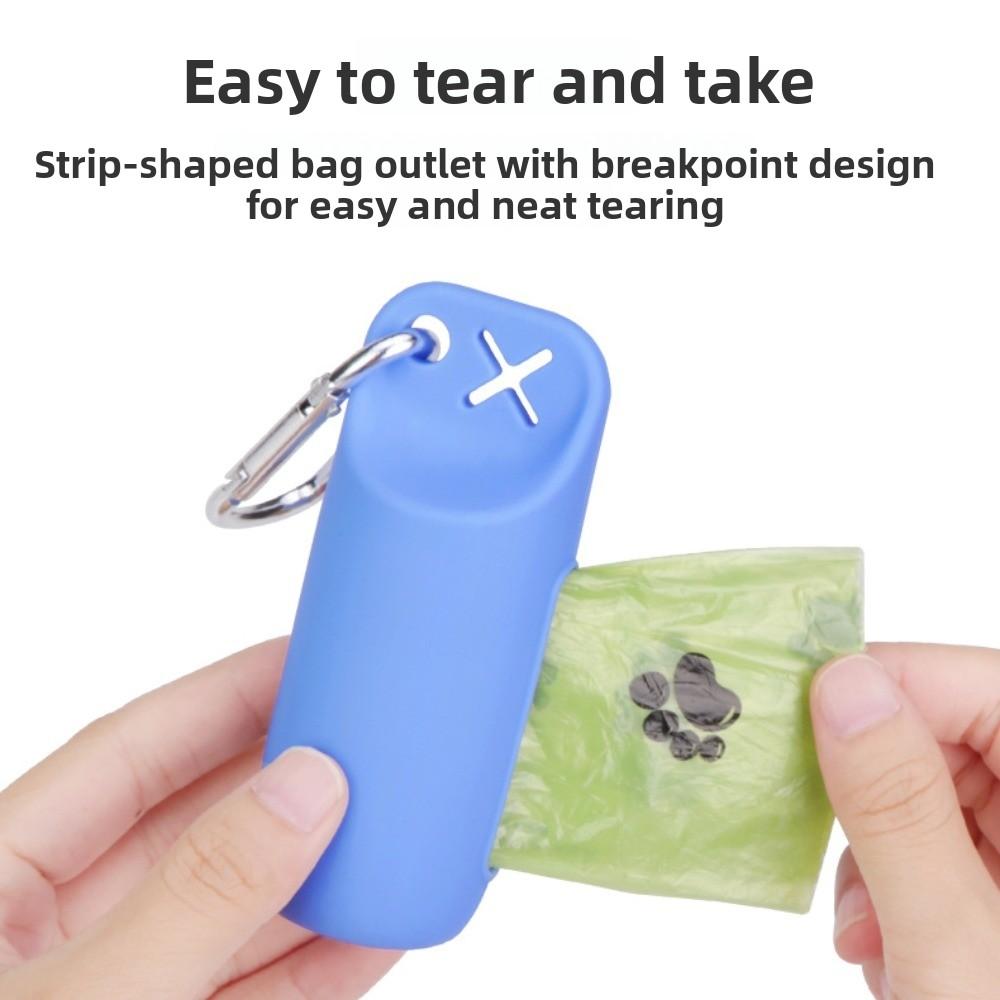 New Silicone Dog Poop Bags Holder Hands-Free Leak Proof Dog Bags Dispenser Multi-functional Garbage Bag Clip Pet Supplies