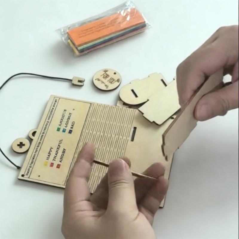 Multifunctional Wooden Storage Box Organiser For Notes Stationery And Home Decoration Inspirational Gift