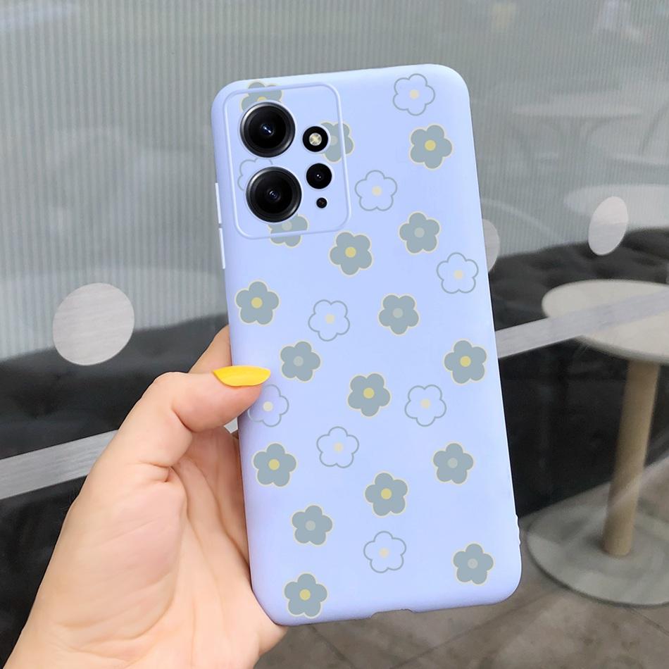 Case For Xiaomi Redmi Note 12 4G Note12 Pro Global Cute Sunflower Candy Color Soft Silicone Cover For Redmi Note 12 Pro 12Pro 5G