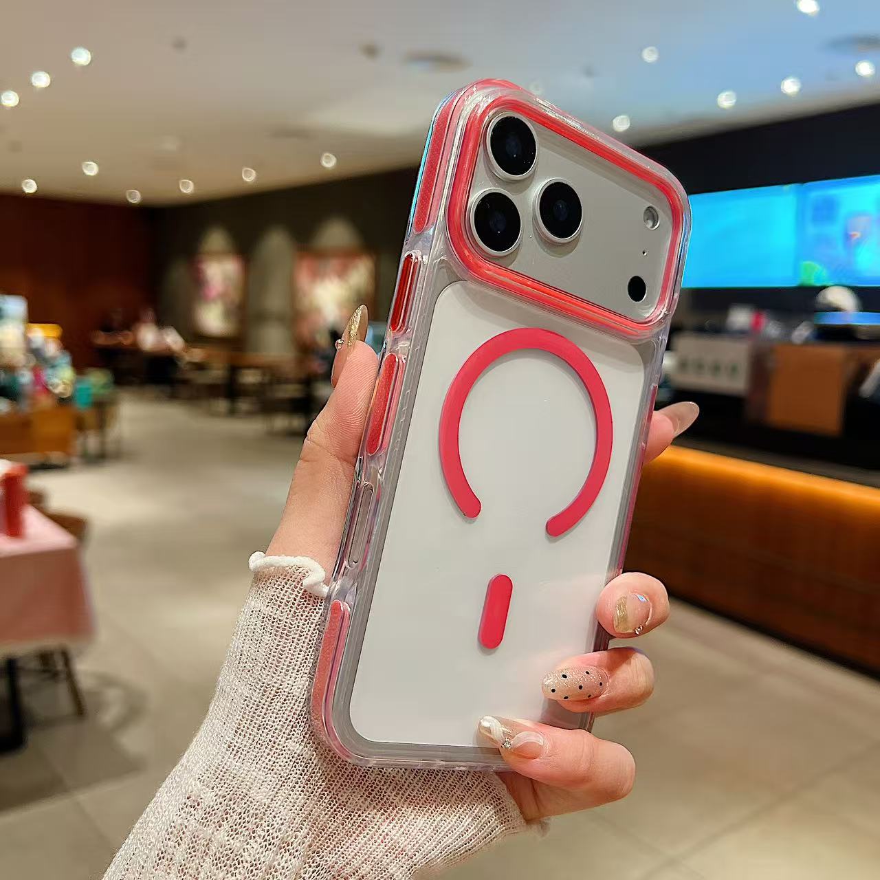 

Highend Color Transparent Shockproof For Magsafe Phone Case For iPhone 17 17Pro 17 Air 17 Pro Max Magnetic Wireless Charge Cover iPhone17