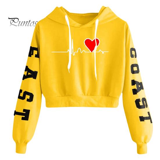 Sweatshirt Women Hoodie Exquisite Pattern Long Sleeve Ribbed Cuff Windproof Breathable Keep Hooded Warm Cotton Blend Letter Heart Printing for Dating