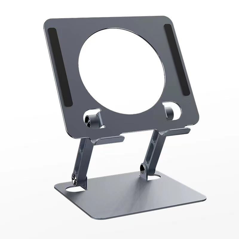 „Um 360° drehbarer, klappbarer Tablet-Ständer aus Metall für das iPad – tragbar und cool“