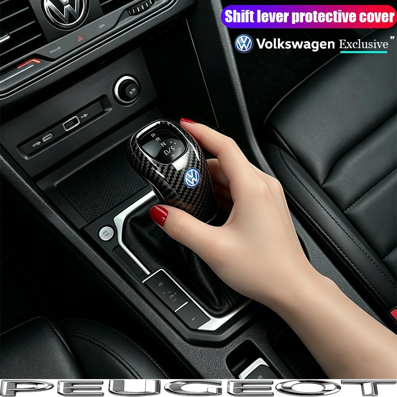 Volkswagen Gear Stick Cover Car Shift Lever Carbon Fibre Shell For VW Golf Polo GTI Tiguan R-Line Passat Variant Jetta Tirevalve