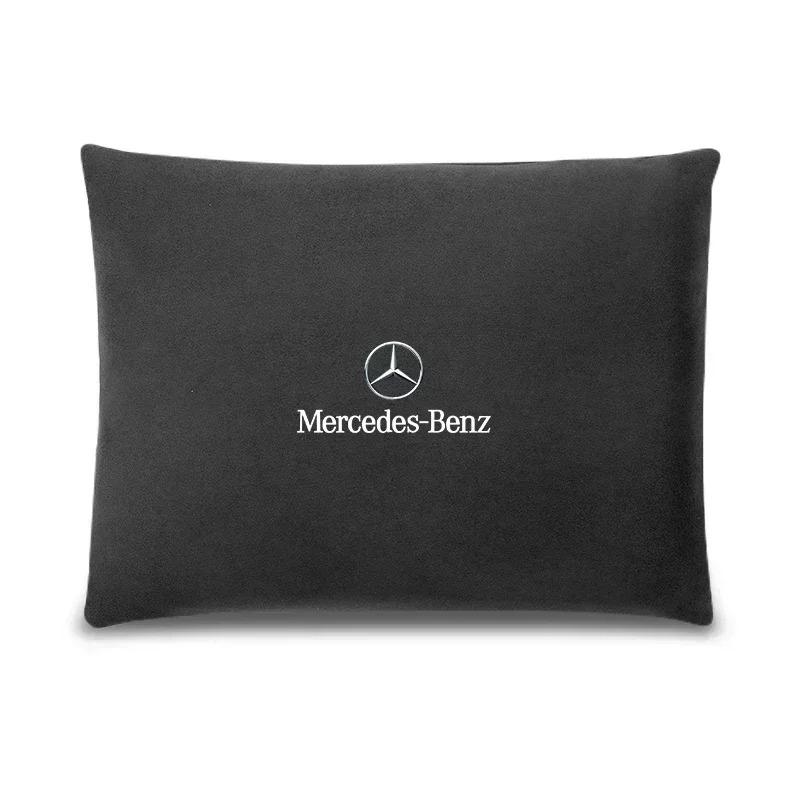 High Quality Car Headrest Neck Support Seat Soft Lumbar Pillow For Mercedes Benz AMG W204 W205 W203 W211 W212 W213 W201 W210 OU2
