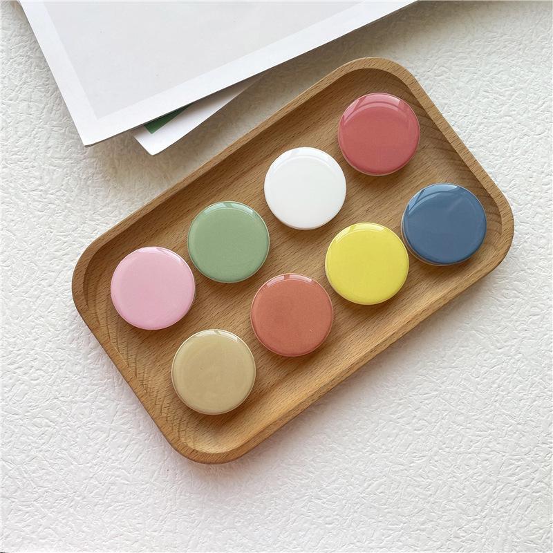 Transparent Epoxy Color Airbag Stand: Creative Desktop Tablet & Phone Ring Support with Logo.