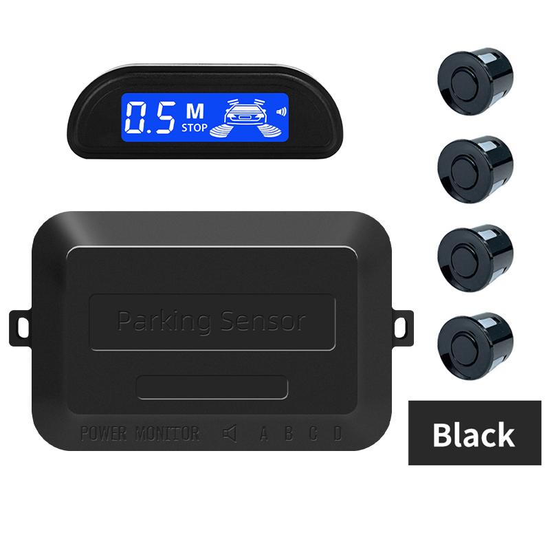 Hippcron Car Parking Sensors Parking Kit LED Display 22mm 4 Sensors Backlight Reverse Backup Radar Monitoring System 8 Colors чёрный