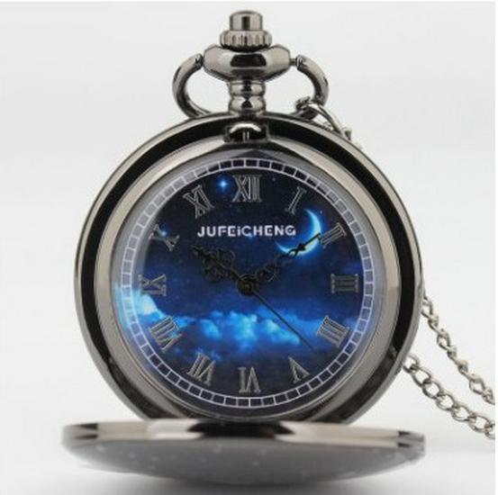 Engraved Retro Quartz Pocket Watch for Son, Husband, Grandpa