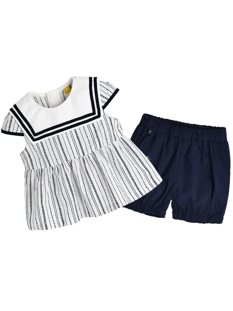 Toddler Marie Cap Blouse and Shorts Set Kids Summer Loungewear