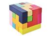 Wooden Slide 3D Tetris Block Stacking Educational Dementia Brain Training [TradeWind] Puzzle, Puzzle, Blocks, Cube, Toy, Colorful, Anti-aging,