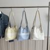 New Bow Lace Large Capacity Tote Bag Fairy Fresh Star Student Underarm Shoulder Bag