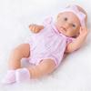 30cm Realistic Sleeping Doll Soft Toy with Lovely Face Life Like Educational Reborns Boutiques Collection Kid Party Gift  Purple
