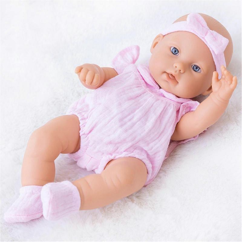 30cm Realistic Sleeping Doll Soft Toy with Lovely Face Life Like Educational Reborns Boutiques Collection Kid Party Gift  Purple