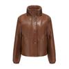 New Autumn and Winter Short Leather Jacket Women's Jacket European and American Thickened Cotton-padded Clothes Bread Clothes