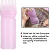 4pcs Hair Dye Comb Applicator Bottles with Graduated Scale for Mess-Free Color Application - Travel-Friendly Set
