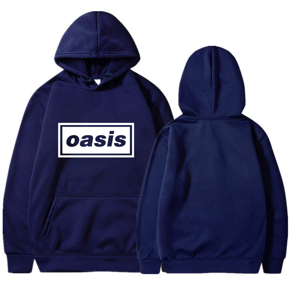 

Oasis Men s Hooded Sweatshirt (Retro Style) S