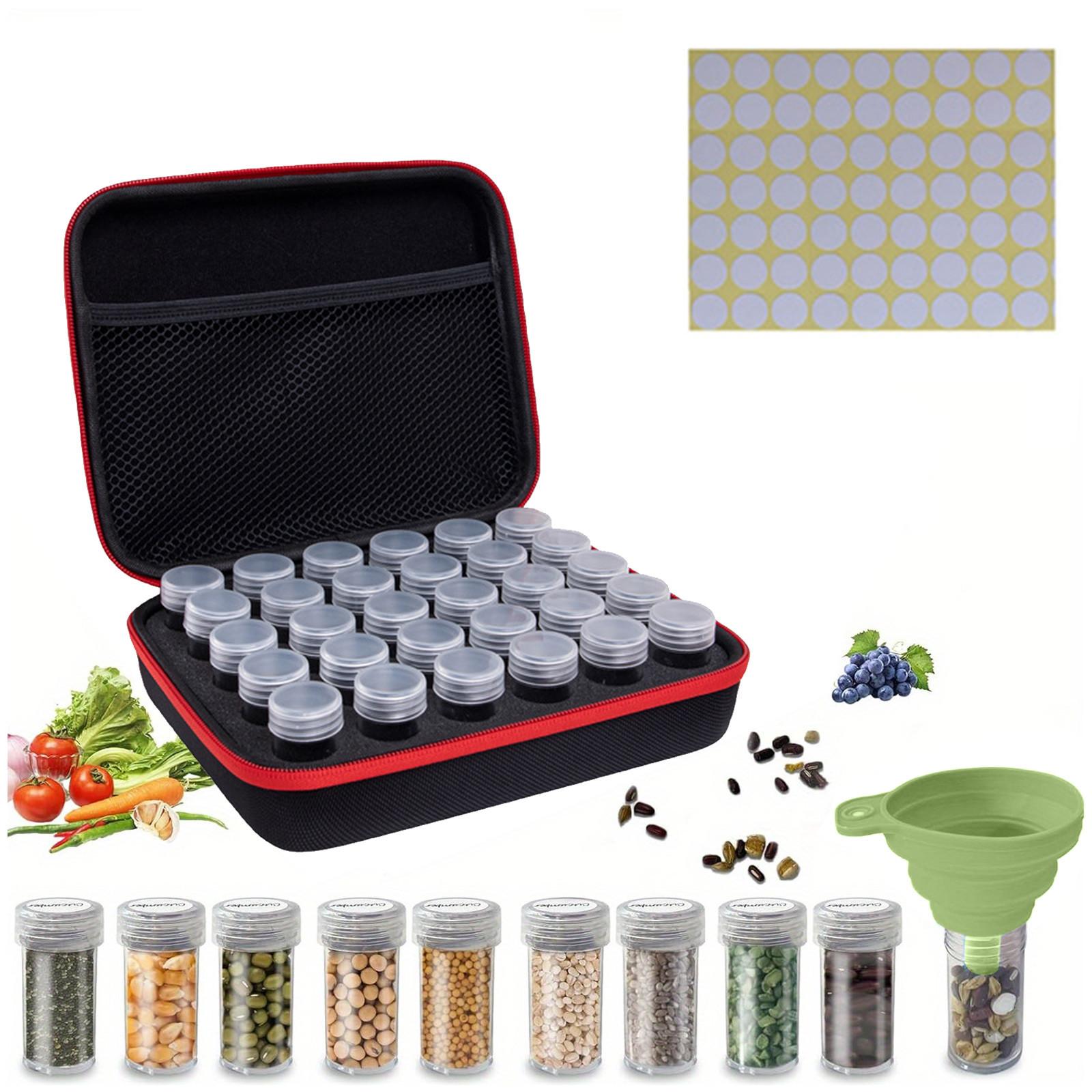 

60 семян водонепроницаемый ящик для хранения картина разделенный алмазный мешок для хранения One Size красный