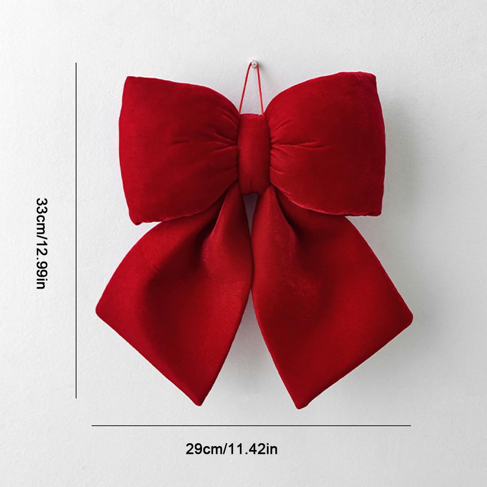 New Year Bow Decoration Christmas Ornament Hanging Bow Pendants Xmas Tree Christmas Tree Decorations