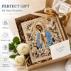 Decorative Placement Project with Display Frame, Religious DIY Artwork Set for Reflective Indoor Display Artwork