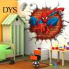 Wallpaper Wall Sticker Cartoon 3D Effect Spiderman Decorative Poster Decal Home Decor Gifts for Kids Rooms Paper