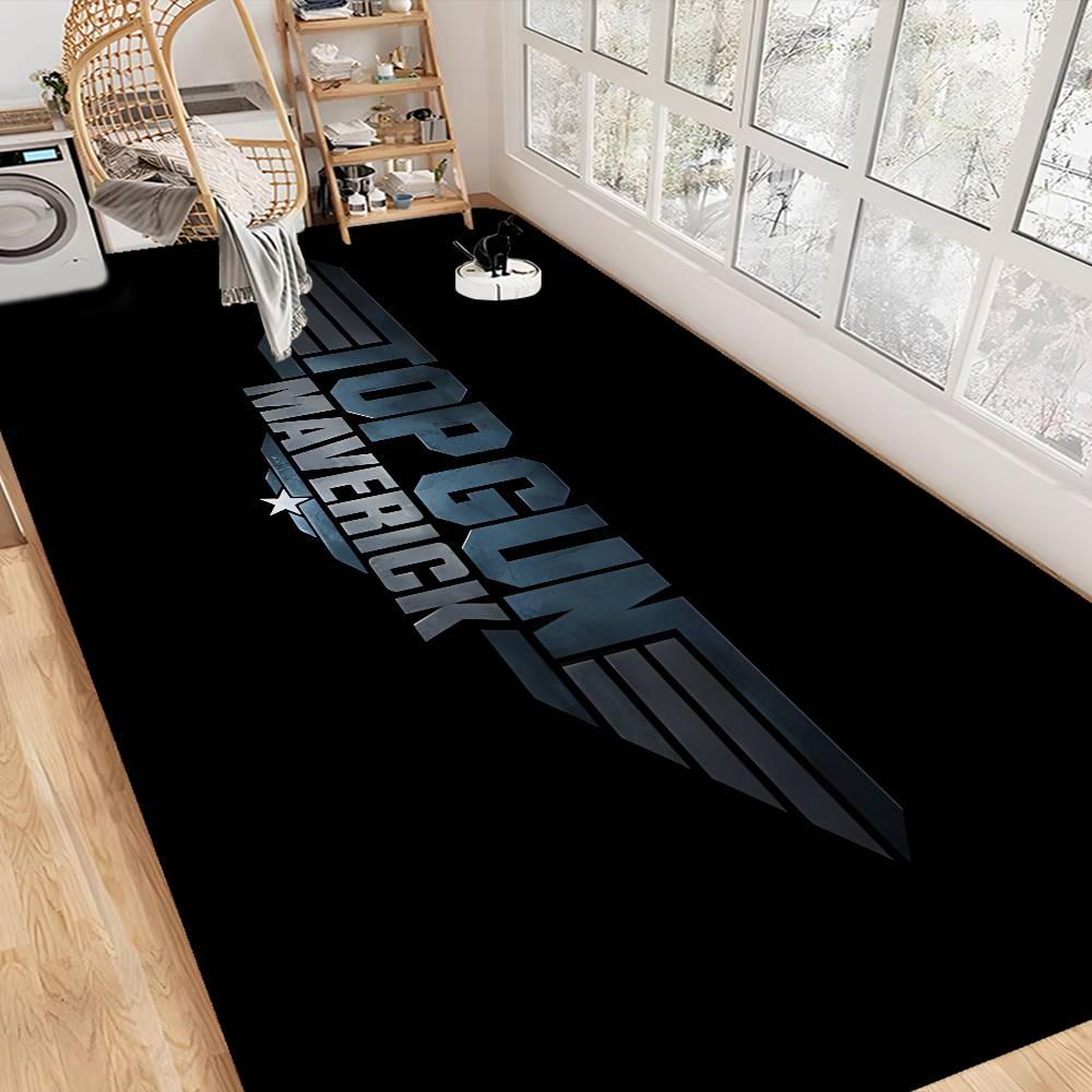 T-Top Gun Floor Mat Retro Multiple Choice Living Room Kitchen Rug Non-Slip Modern Home Decor