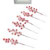 Christmas Ornament Supplies Bouquet Red Christmas Decoration Lifelike Design Versatile Use Beautiful Packaging