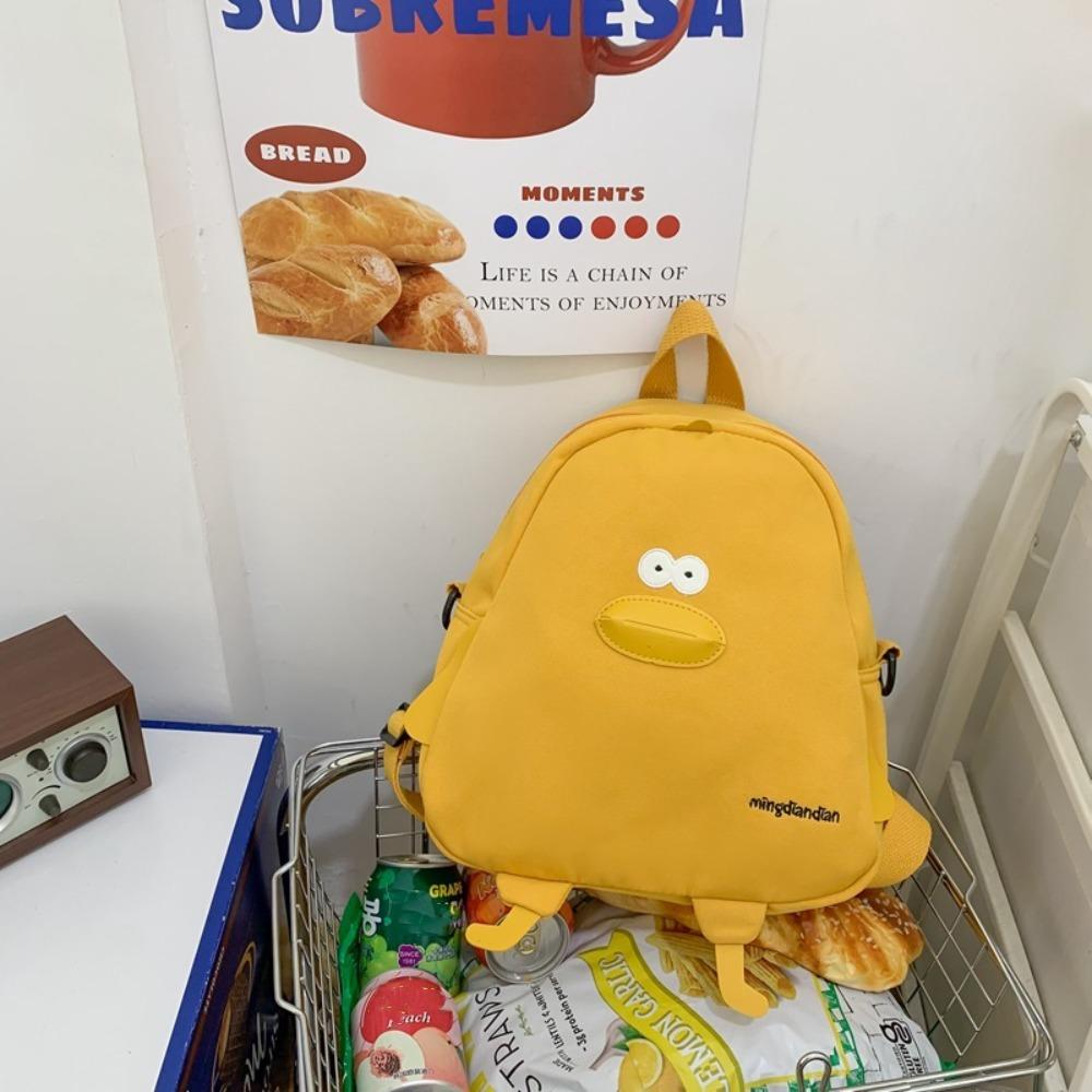 Fashion Large Capacity Travel Bags Nylon Cartoon Duck Crossbody Bag Adjustable School Bag Students