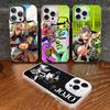 Anime J-JoJo Klassisch B-Bizarre A-Abenteuer Handyhülle Für IPhone 17 16 15 14 11 12 13 Pro Max Plus Pro Bunte Silberne Hülle
