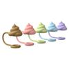 5Pcs Large Bore Silicone Straw Hat Cute Poop Pumpkin Design Dustproof Reusable 0.4 Inch Diameter Straw Hat