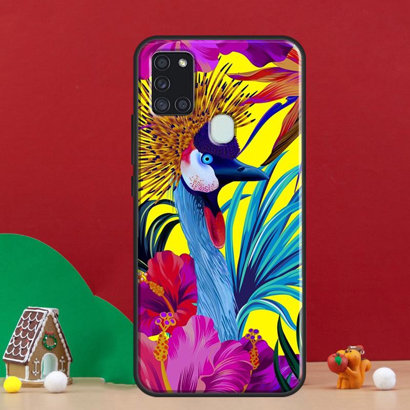 Tropical Aloha Hibiscus  Pattern Cover For Samsung Galaxy A54 A34 A14 A32 A12 A22 A52 A72 A13 A33 A53 A50 A52S A51 A71 Back Case