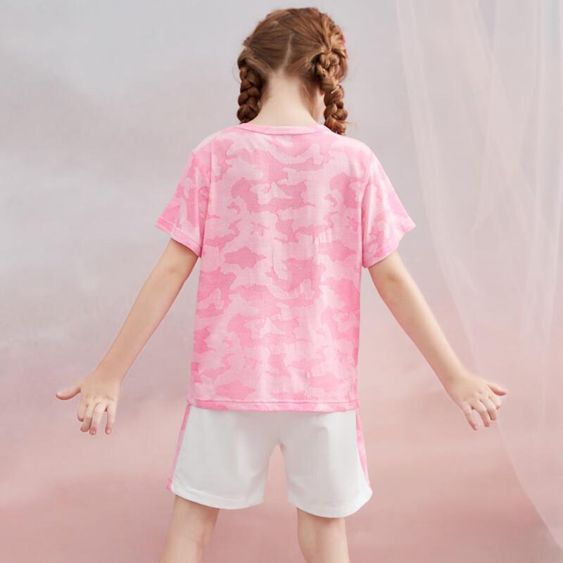 ASK JUNIOR Girls' Summer Quick-Dry T-shirt & Shorts Set